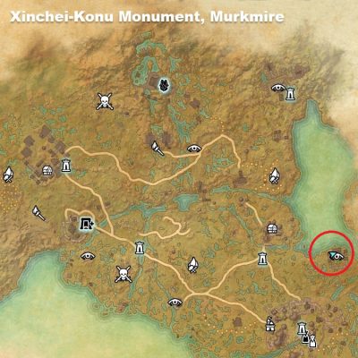 Xinchei-Konu Monument Location