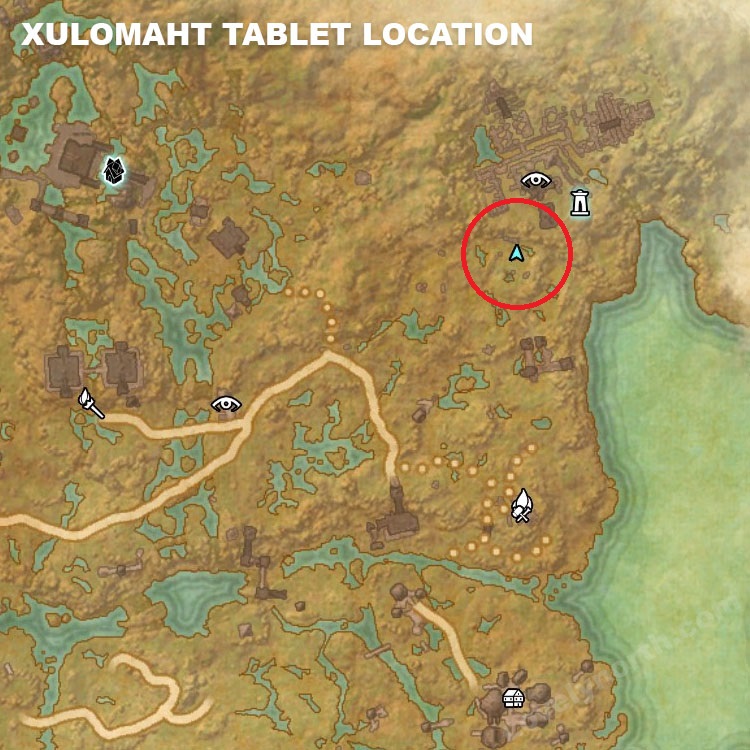 Murkmire: Location of Tablets.