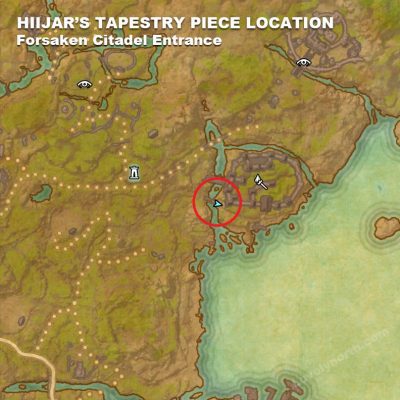 Hiijar's Tapestry Piece Location - Forsaken Citadel Entrance